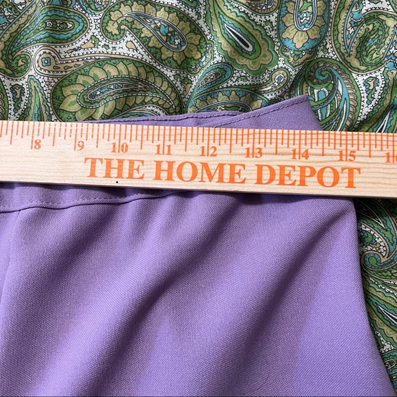 Vintage Levi’s Bend Over Lavender Polyester Pull On Pants M - Picture 4 of 9